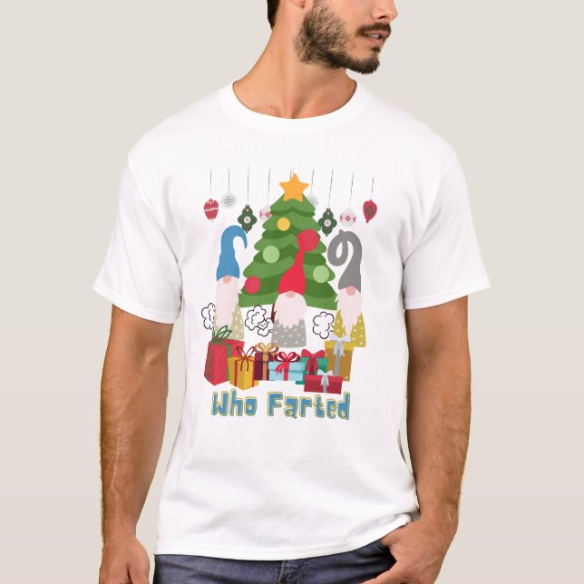 Funny Farting-julen T Shirt (Framsida)