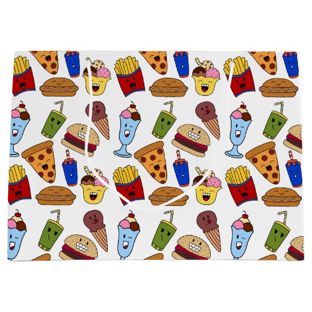 Funny Fast Food Gift-tagg (Framsidan)