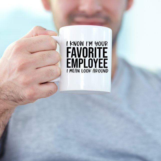 Funny favoritanställd, Office Workplace Kaffemugg (Skapare uppladdad)