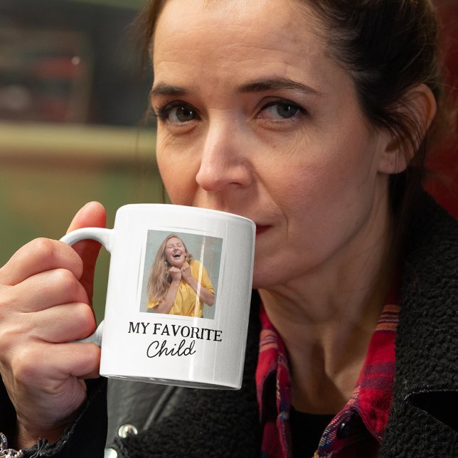 Funny Favorite Child Mamma Kaffemugg (Skapare uppladdad)