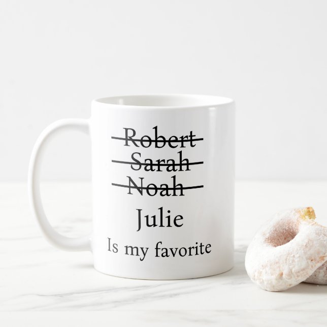 Funny Favorite Child Mors dag Gift Kaffemugg (Med munk)