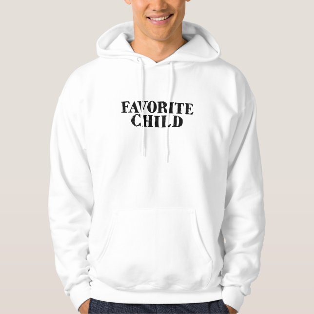 Funny favorite child number one sibling rivalry hoodie (Framsida)