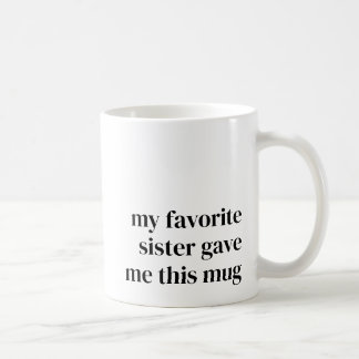 Funny Favorite Niece Gift for Sister Unique Trendi Kaffemugg