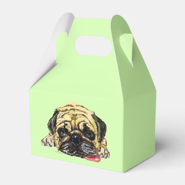 Funny favoritruta med Roligten Tryckt knapp Hund Presentaskar (Framsidan Sidan)
