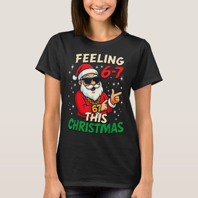 Funny Feeling 67 This Christmas Six Seven Meme Kid T Shirt (Framsida)
