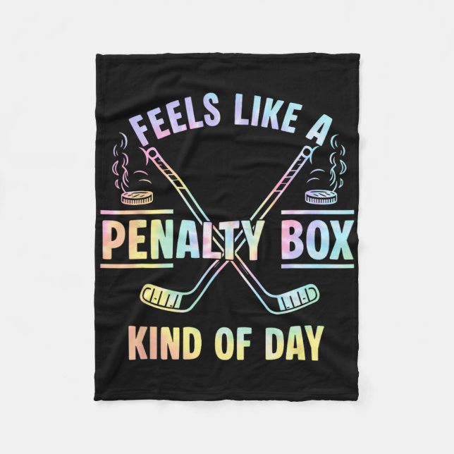 Funny Feels Like A Penalty Box Kind Of Day Tie Dye Fleecefilt (Framsidan)