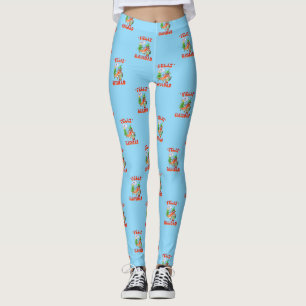Funny Feliz Navidad Cute jul Chili Leggings
