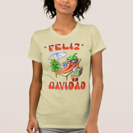 Funny Feliz Navidad Cute jul Chili T Shirt