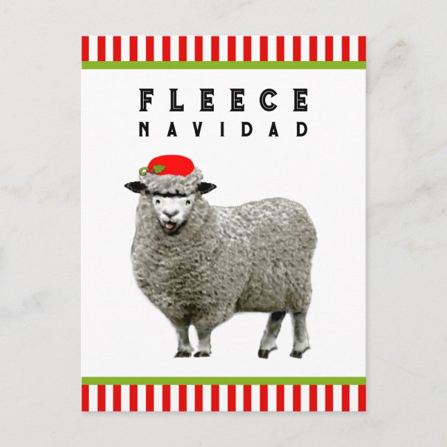 Funny Feliz Navidad Helg Vykort (Framsida)