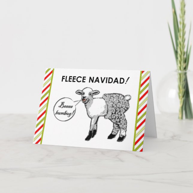 Funny Feliz Navidad Helgkort (Framsida)