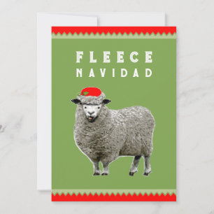 Funny Feliz Navidad jul Julkort