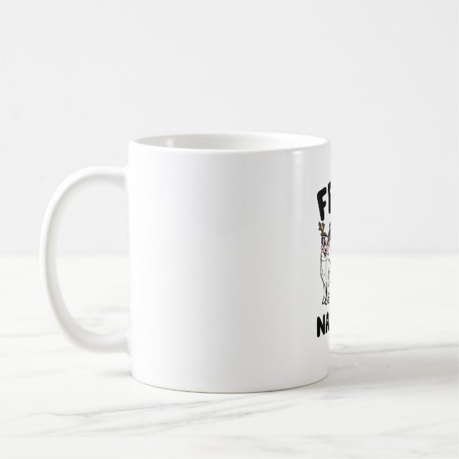 Funny Feliz Navidog Australian shepherd hund älska Kaffemugg (Vänster)
