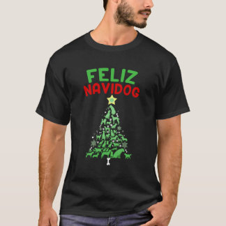 Funny Feliz Navidog Hundar Pun Hund älskare G T Shirt