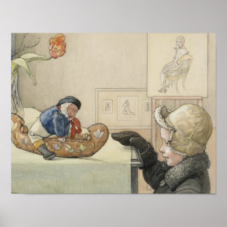 Funny Fellow Leksak med Child Poster