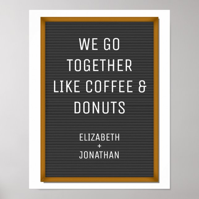 Funny Felt Brev board Din Anpassningsbar Text Poster (Framsidan)