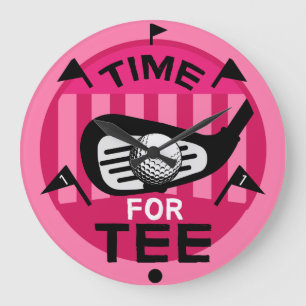 Funny Female Golfers Pros Golfing Fanatics Stor Klocka