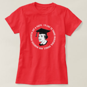 Funny Female Student Gratitude Tee Shirt
