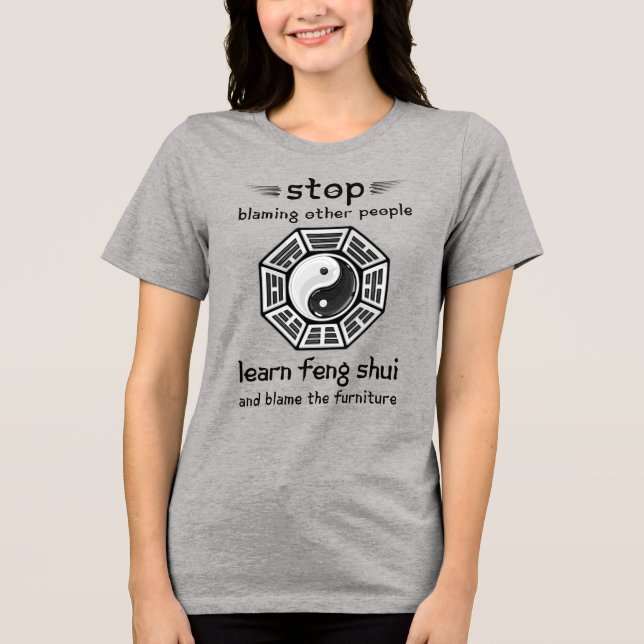 Funny Feng Shui New Age T Shirt (Framsida)