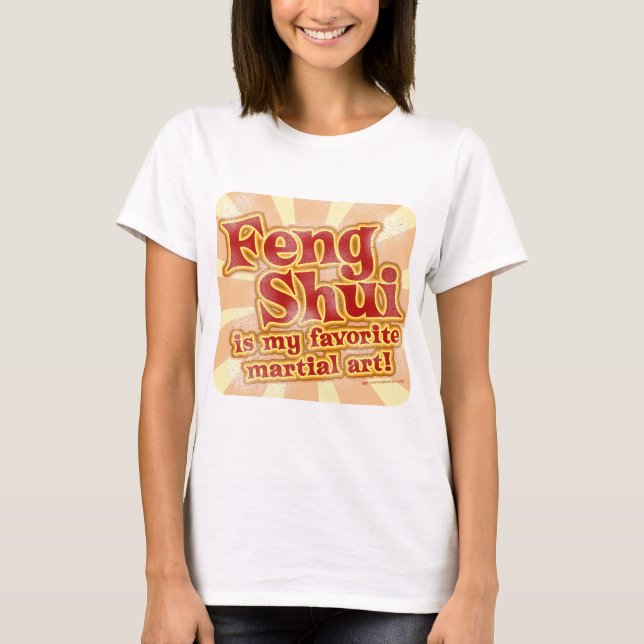 Funny Feng Shui Parody Trendig Slogan Tee Shirt (Framsida)