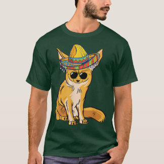 Funny Fennec Fo Sombrero Meican Sunglass Fennec Fo T Shirt