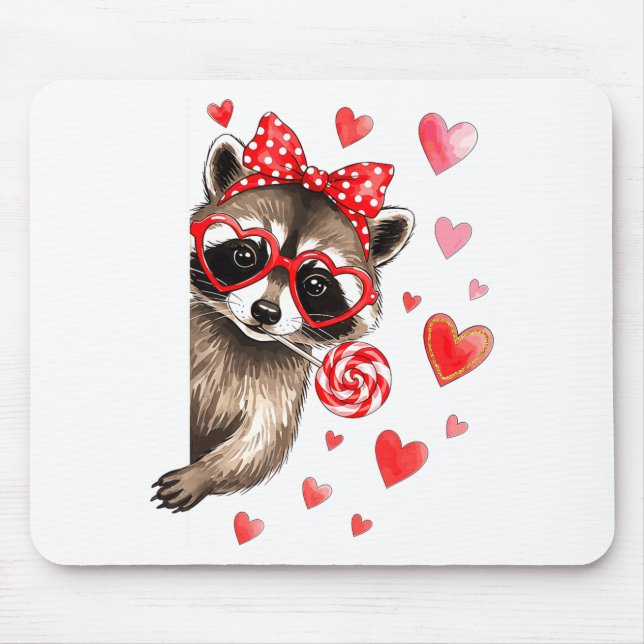 Funny Feral Raccoon Valentine's Day Sarcastic Humo Musmatta (Framsidan)