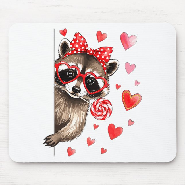 Funny Feral Raccoon Valentine's Day Sarcastic Humo Musmatta (Framsidan)