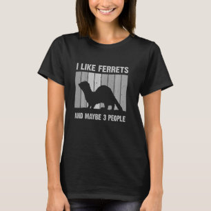 Funny Ferret För manar Women Ferret Älskare Introv T Shirt