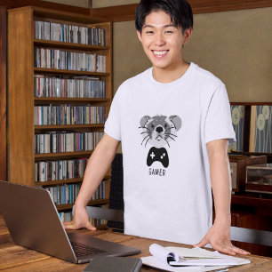 FUNNY Ferret Video Gamer T Shirt
