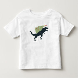Funny Festive Dino Christmas T Shirt