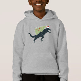 Funny Festive Dino Christmas T Shirt