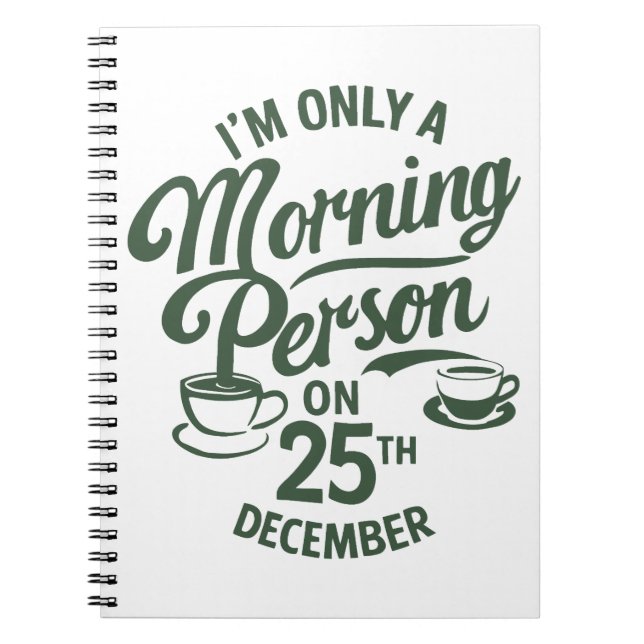Funny Festive Notebook Anteckningsbok (Framsidan)