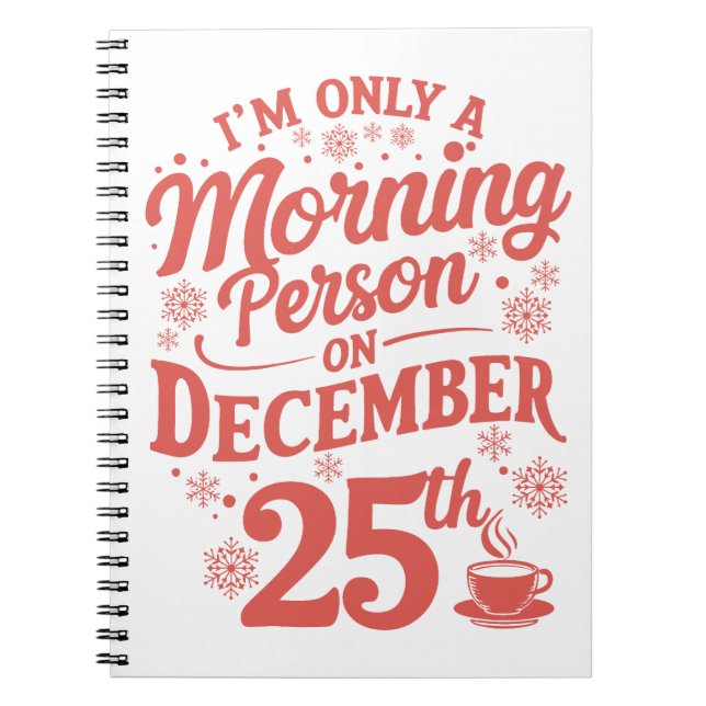 Funny Festive Notebook Anteckningsbok (Framsidan)