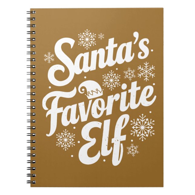 Funny Festive Notebook Anteckningsbok (Framsidan)