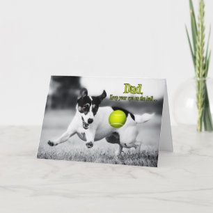 Funny Fetch Jack Russell Hund Fars dag Kort