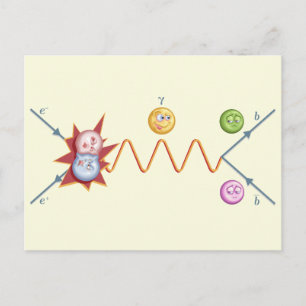 Funny Feynman Diagram Vykort