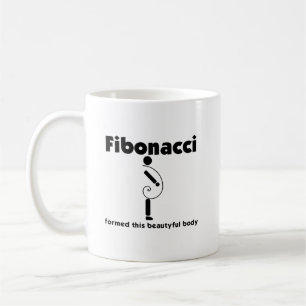 Funny Fibonacci bildade kroppen Övervikt Obesitet Kaffemugg