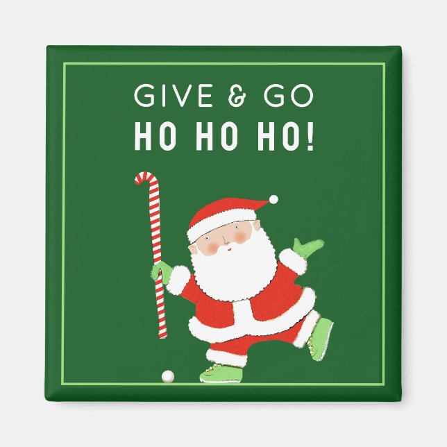 Funny Field Hockey Stocking Stuffers Magnet (Framsidan)