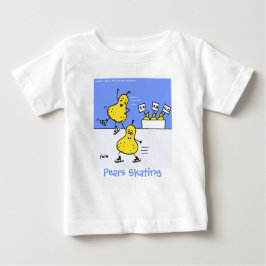 Funny Figur Skater Cute Tecknad Pears Sker T Shirt