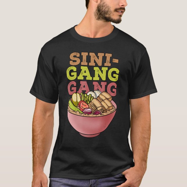 Funny    FilippinernaPinoy Filipino Sinigang Gang T Shirt (Framsida)