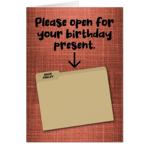 Funny filmapp "Error 404" Birthday Card Hälsningskort