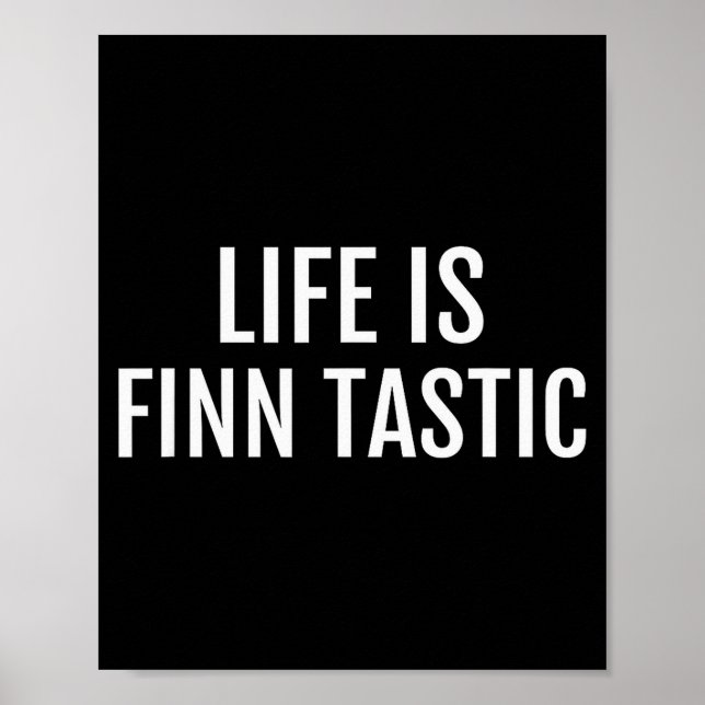 Funny Finnish Finland Quote Shirt _ Lie Is Finn Ta Poster (Framsidan)