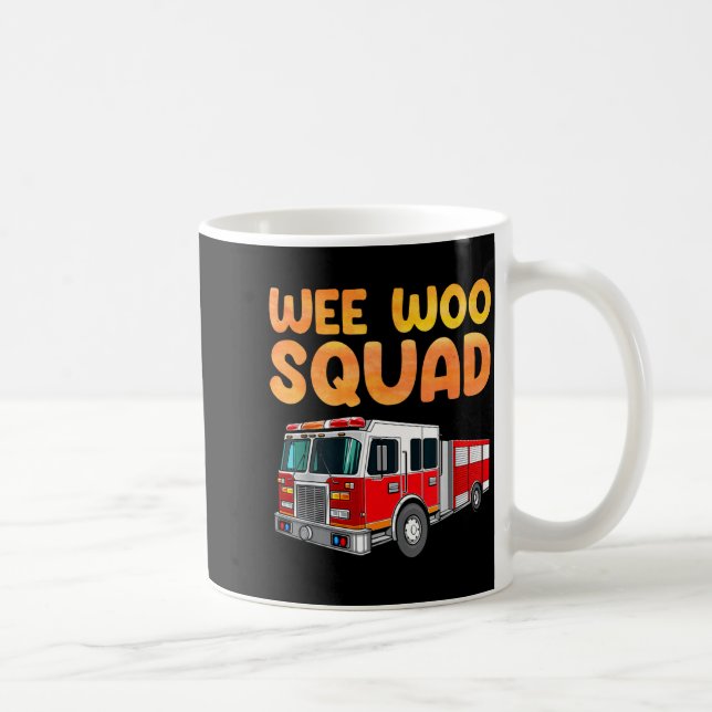 Funny Firefighter Art For Kids Men Women Fireman F Kaffemugg (Höger)