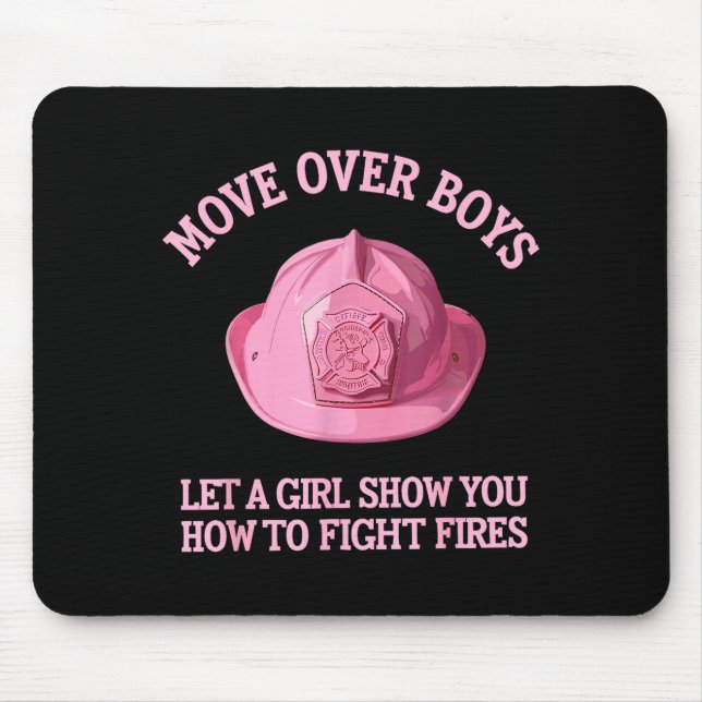 Funny Firefighter Art For Women Girls Fire Fighter Musmatta (Framsidan)