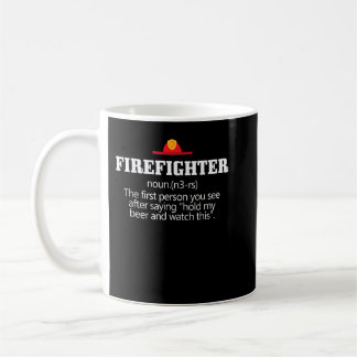 Funny Firefighter-definition Kaffemugg