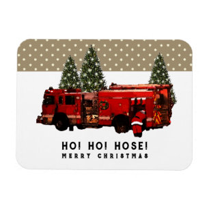 Funny Firefighter Helgdag Gift Magnet