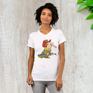 Funny Firefighter med Akutet Responder T Shirt