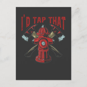 Funny Firefighter Ord Firemen Vykort