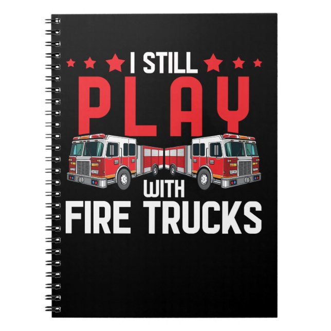 Funny Firefighter Pappa Make Witty Fireman Anteckningsbok (Framsidan)