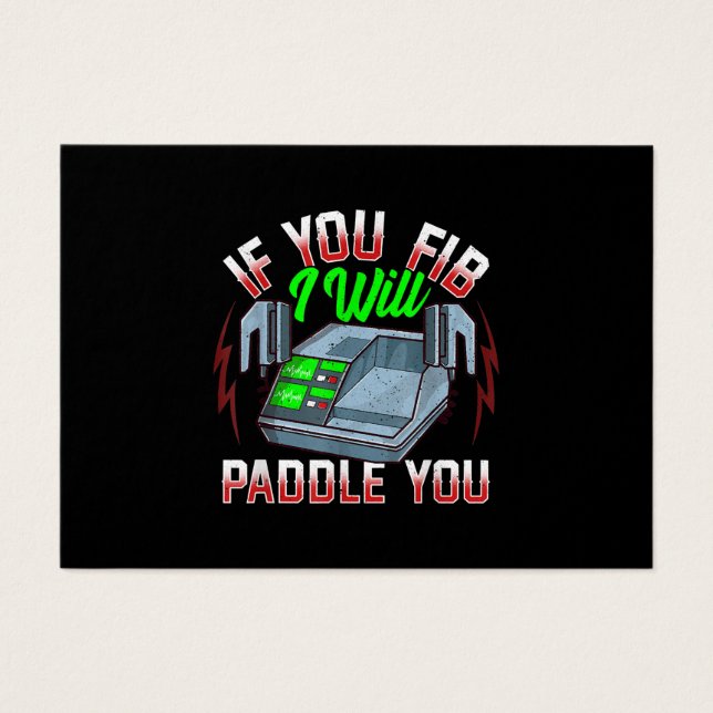 Funny FireFighter-polisdefibrillator Visitkort (Framsidan)