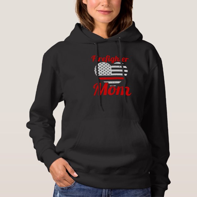 Funny Firemen Firefighter Mamma Fireman Mamma Mor' T Shirt (Framsida)